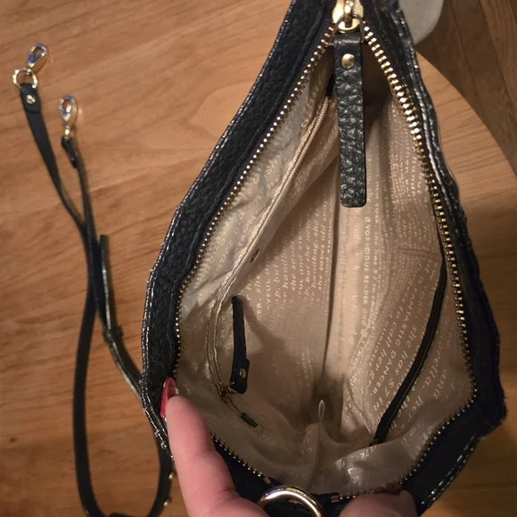 Kate Spade Black and White Striped Crossbody Bag - Picture 8 of 11